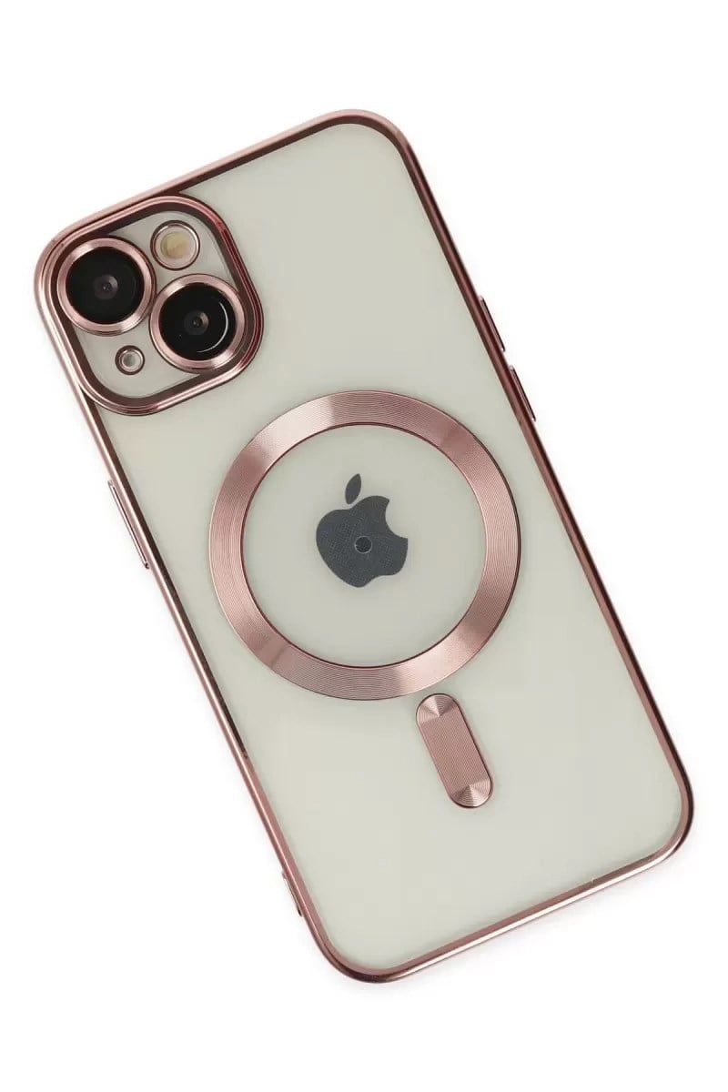 Mey İthalat®   iPhone 14 Kılıf Kross Magneticsafe Kapak - Rose