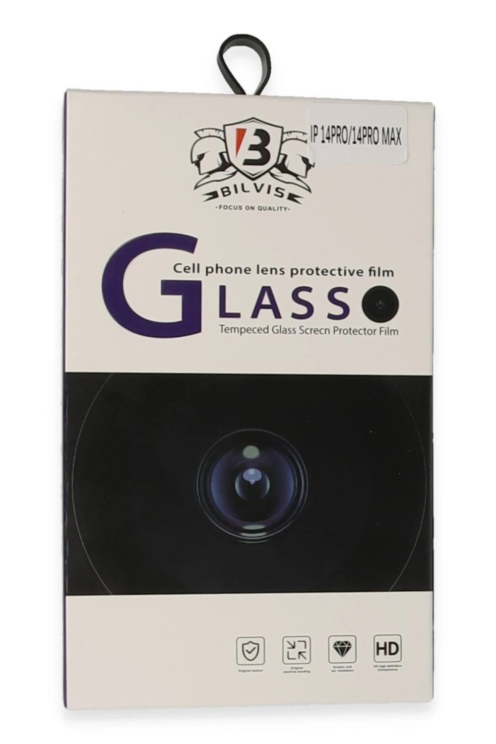 Mey İthalat®   iPhone 14 Pro Max Bilvis Titan Kamera Lens - Siyah