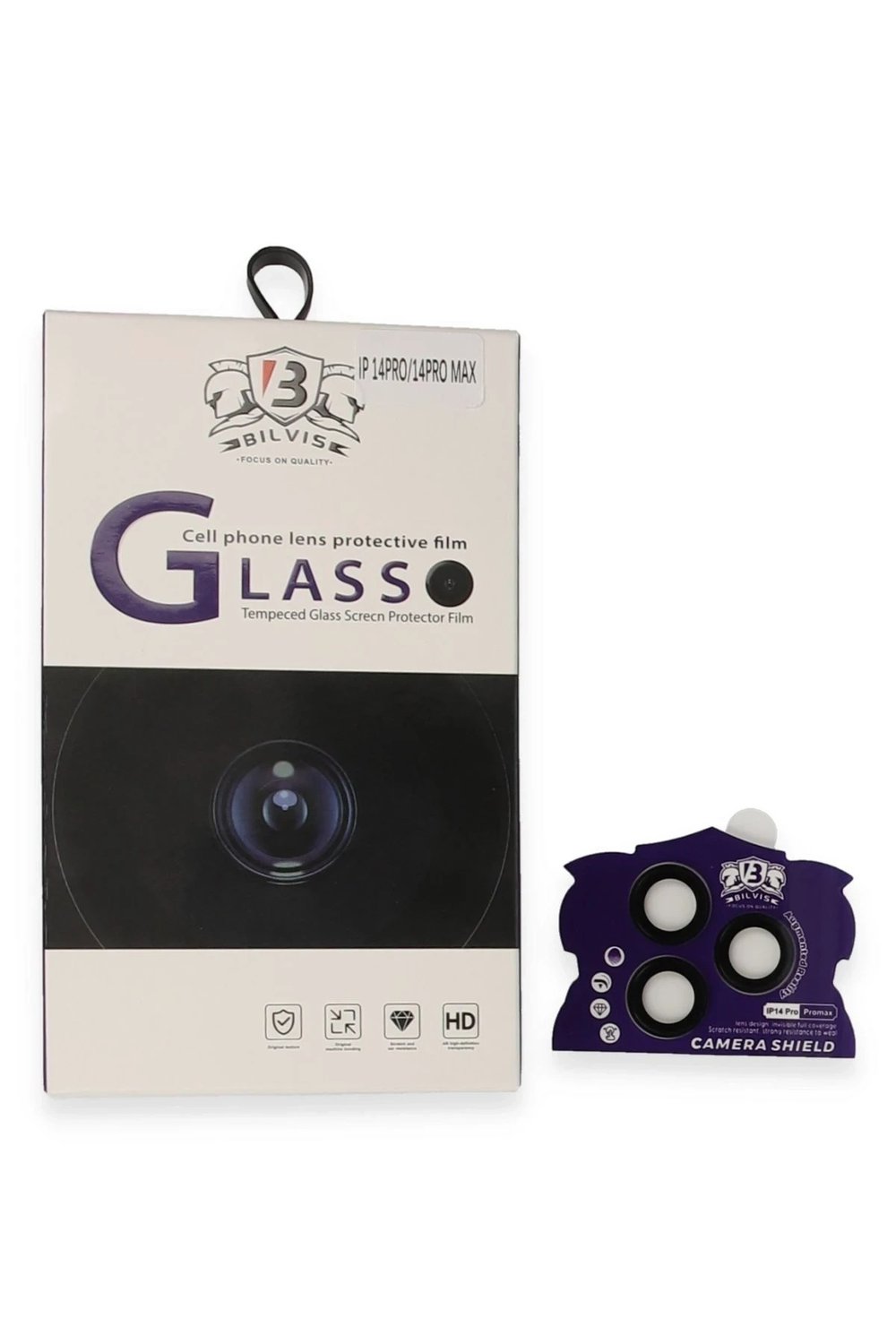 Mey İthalat®   iPhone 14 Pro Max Bilvis Titan Kamera Lens - Siyah