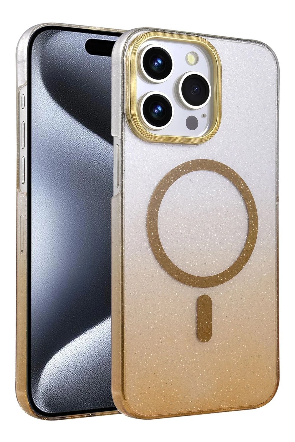 Mey İthalat®   iPhone 14 Pro Max Glossy Magsafe Kapak - Çöl Titanyum