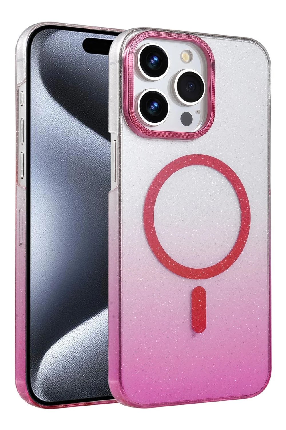 Mey İthalat®   iPhone 14 Pro Max Glossy Magsafe Kapak - Pembe