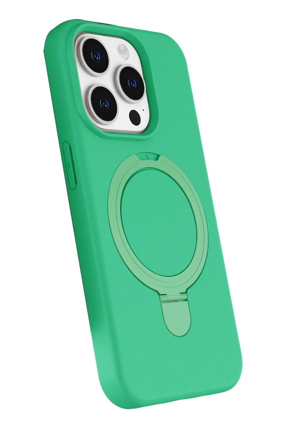 Mey İthalat®   iPhone 14 Pro Max Regal Magsafe Standlı Kapak - Yeşil