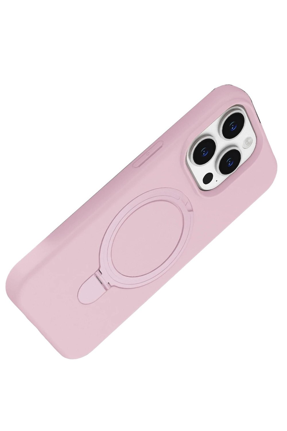 Mey İthalat®   iPhone 14 Pro Max Regal Magsafe Standlı Kapak - Açık Pembe