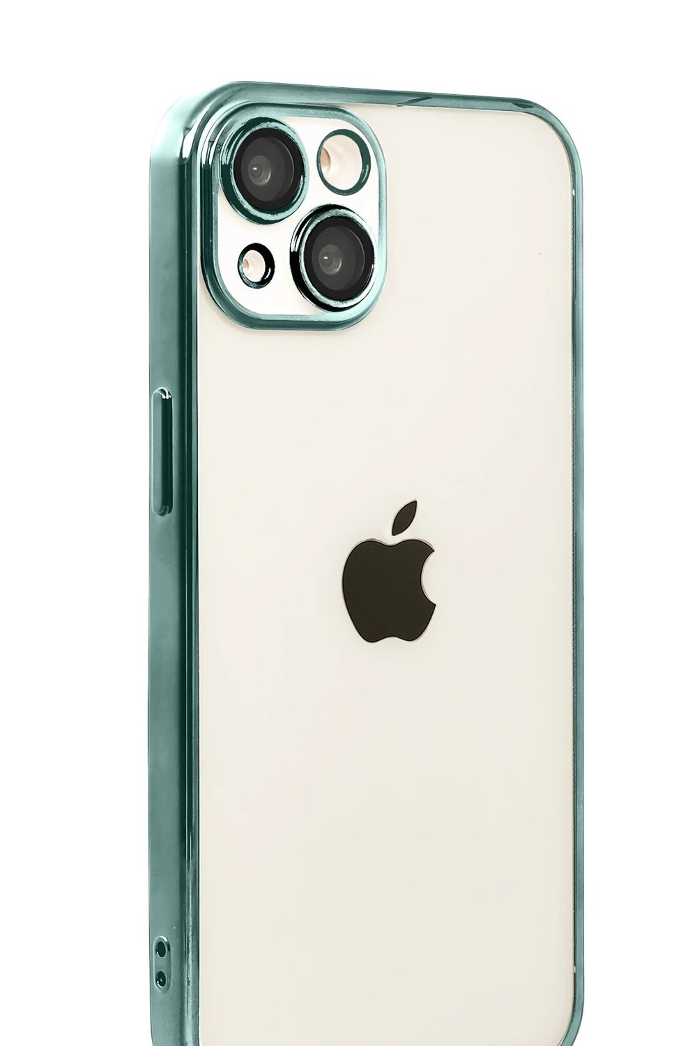 Mey İthalat®   iPhone 15  Lensli Silikon - Yeşil