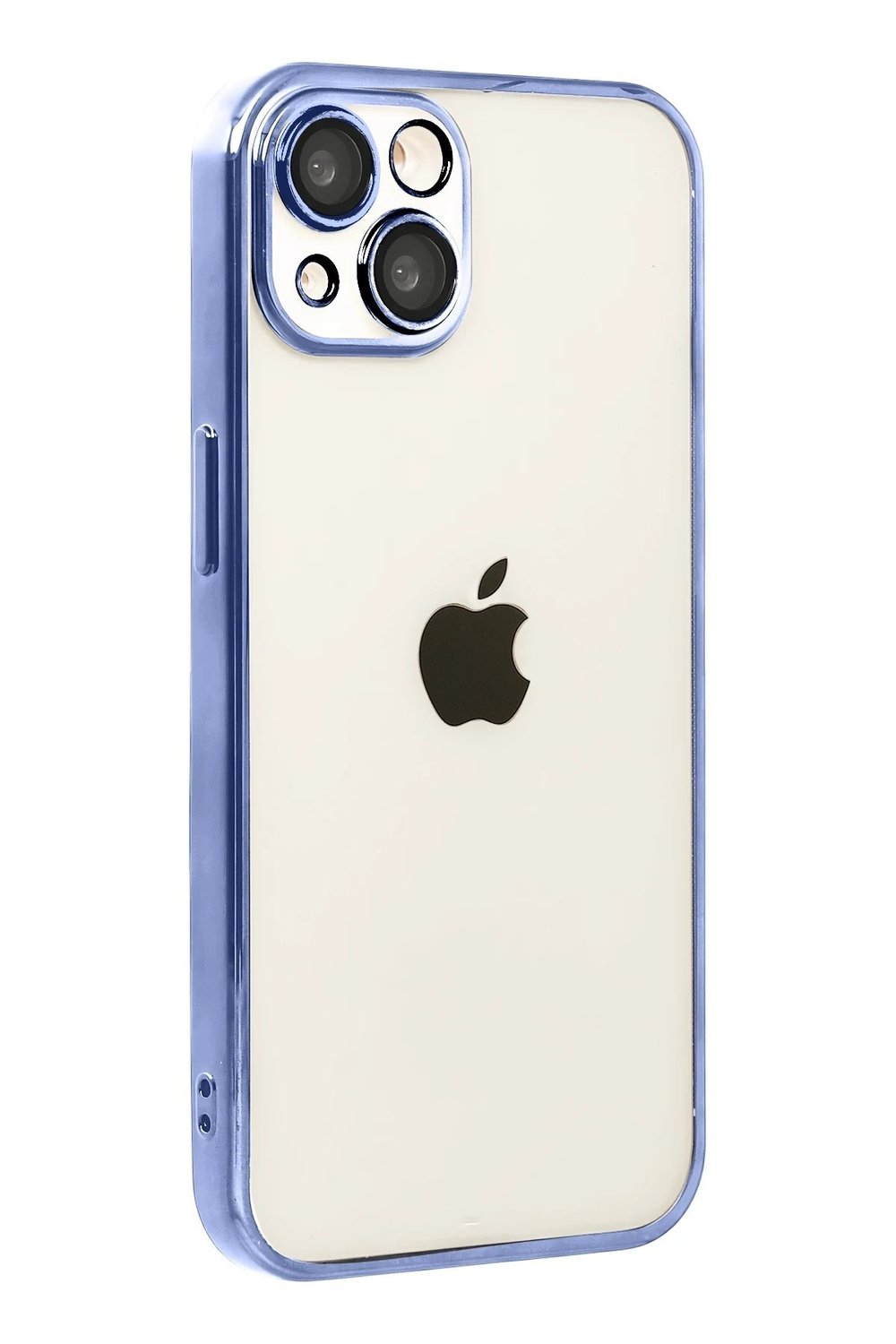 Mey İthalat®   iPhone 15  Lensli Silikon - Açık Mavi