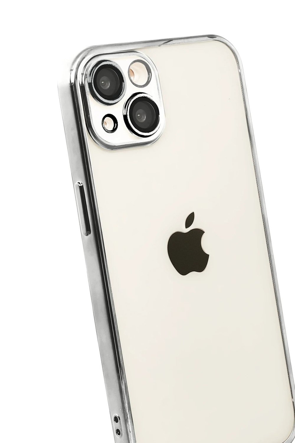 Mey İthalat®   iPhone 15  Lensli Silikon - Titan Gri