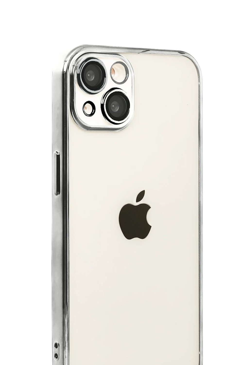 Mey İthalat®   iPhone 15  Lensli Silikon - Titan Gri
