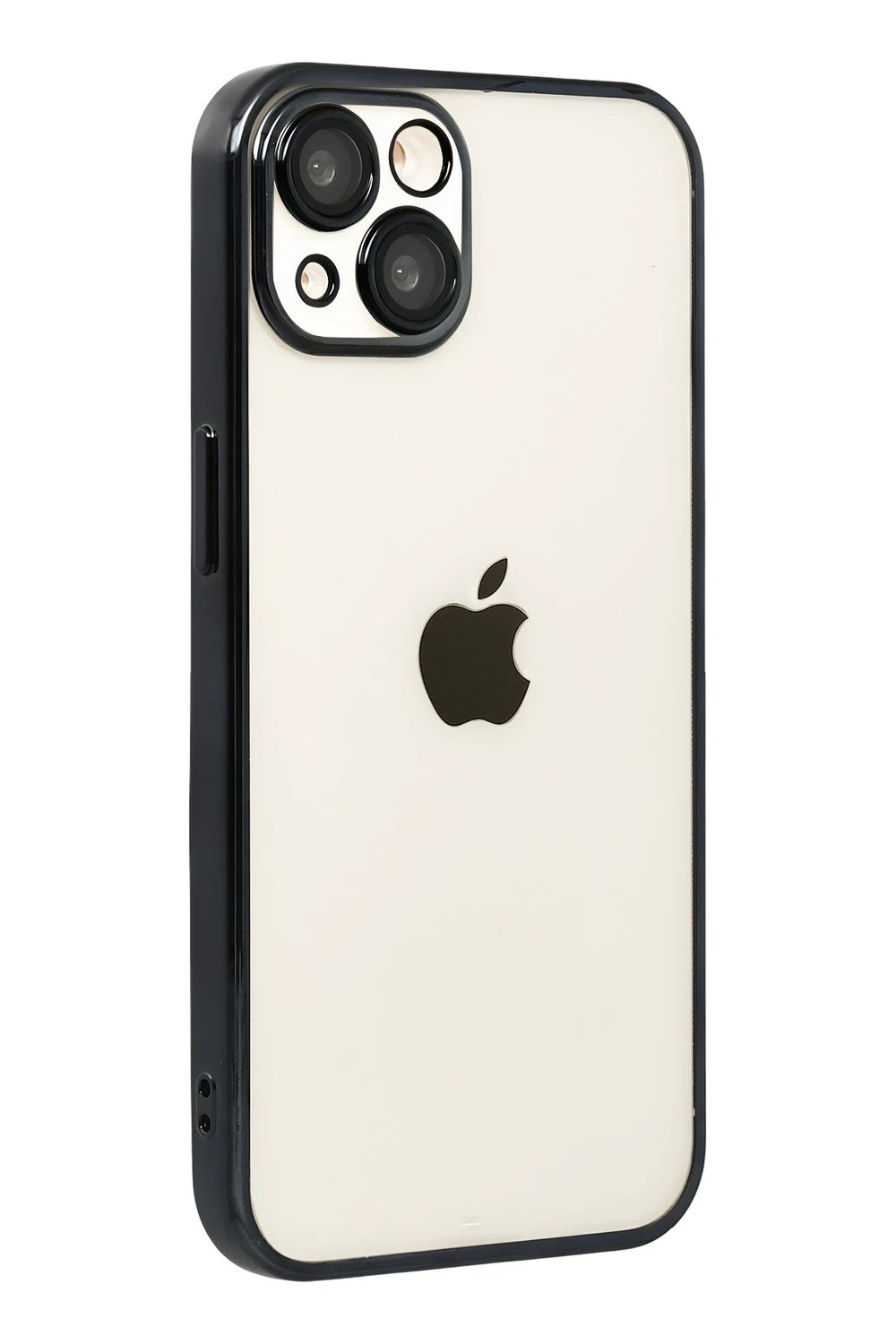 Mey İthalat®   iPhone 15  Lensli Silikon - Siyah