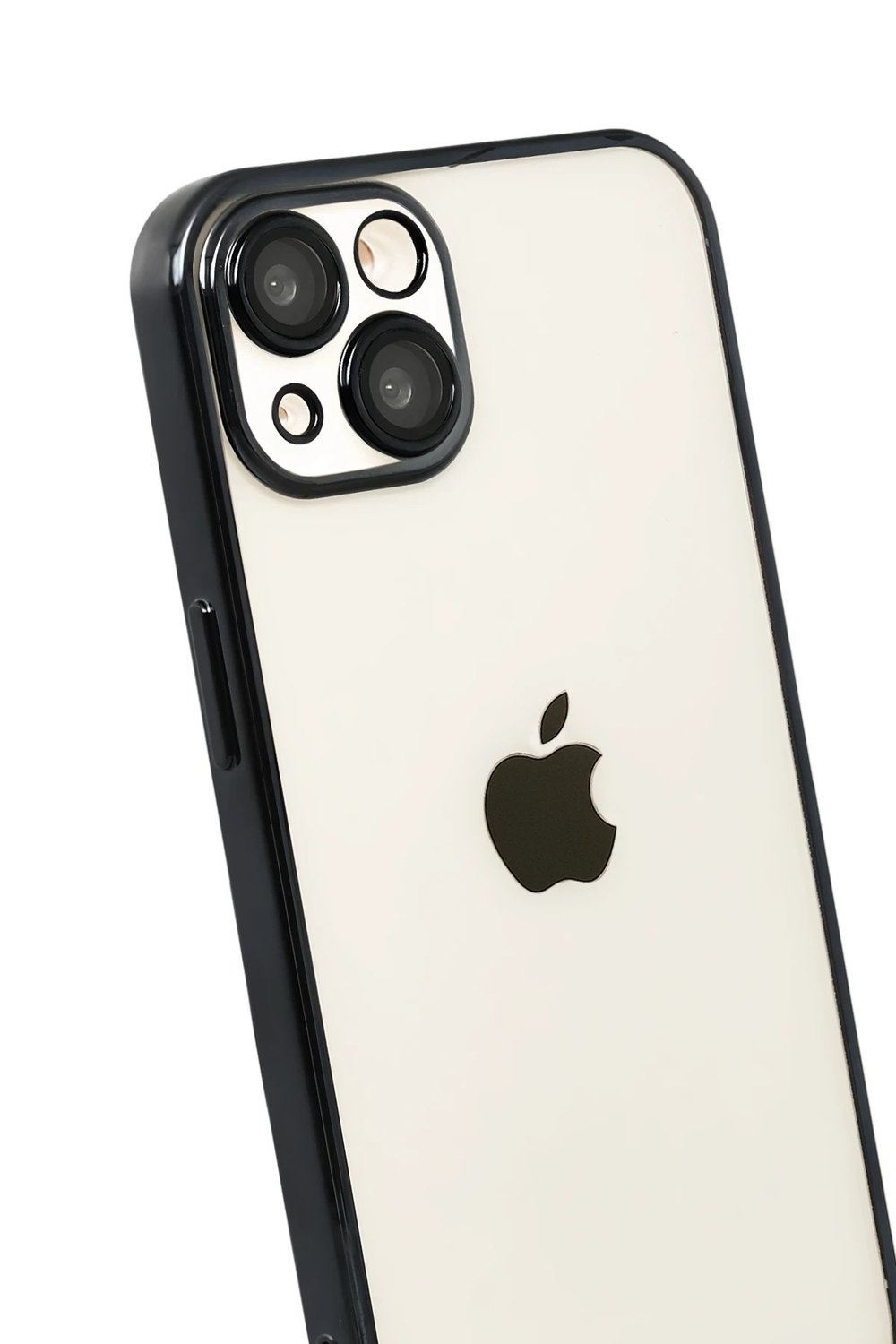 Mey İthalat®   iPhone 15  Lensli Silikon - Siyah
