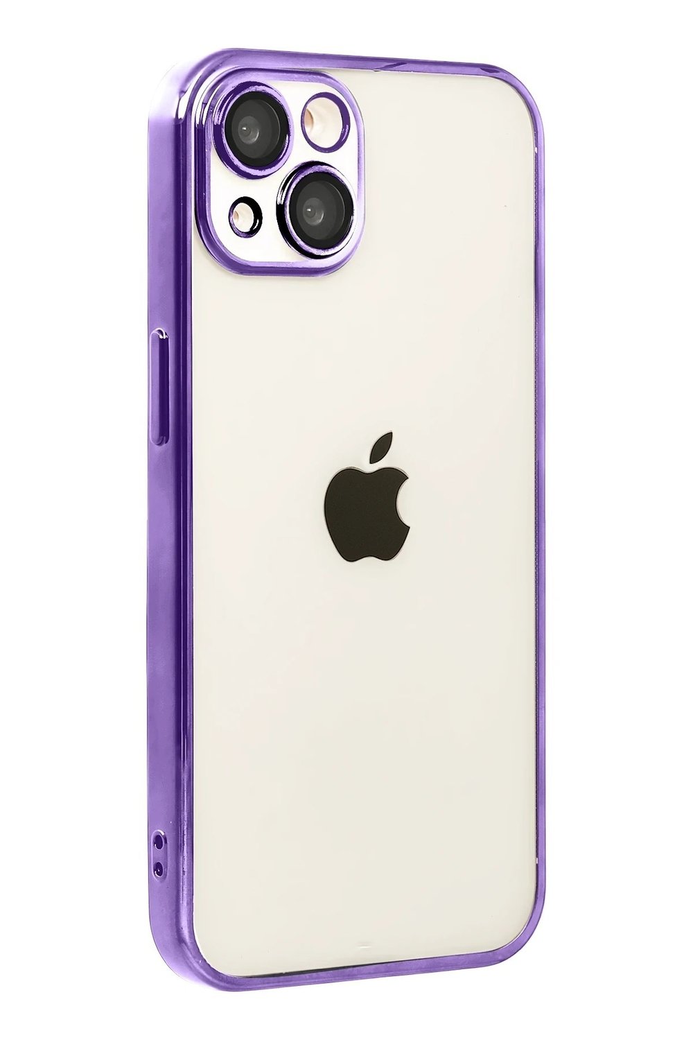 Mey İthalat®   iPhone 15  Lensli Silikon - Mor