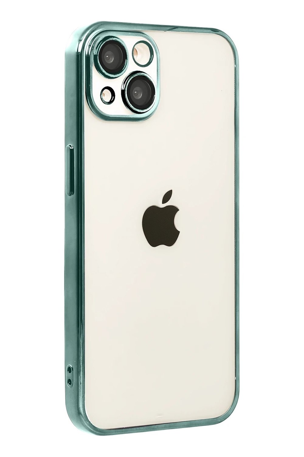 Mey İthalat®   iPhone 15  Lensli Silikon - Yeşil
