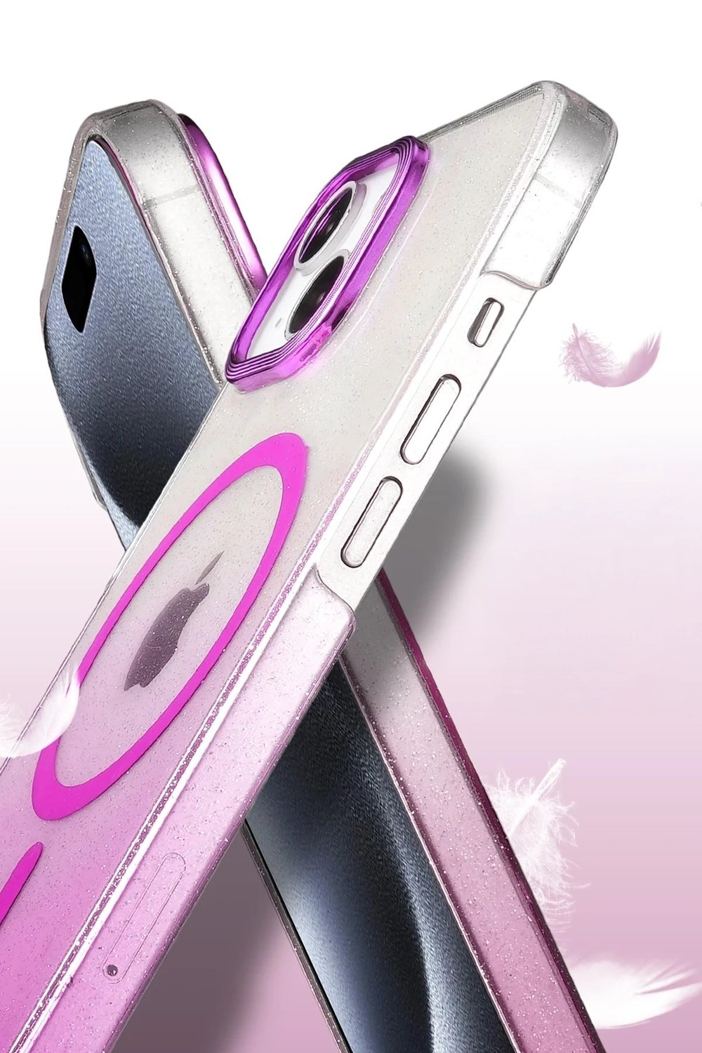 Mey İthalat®   iPhone 15 Plus Glossy Magsafe Kapak - Mavi