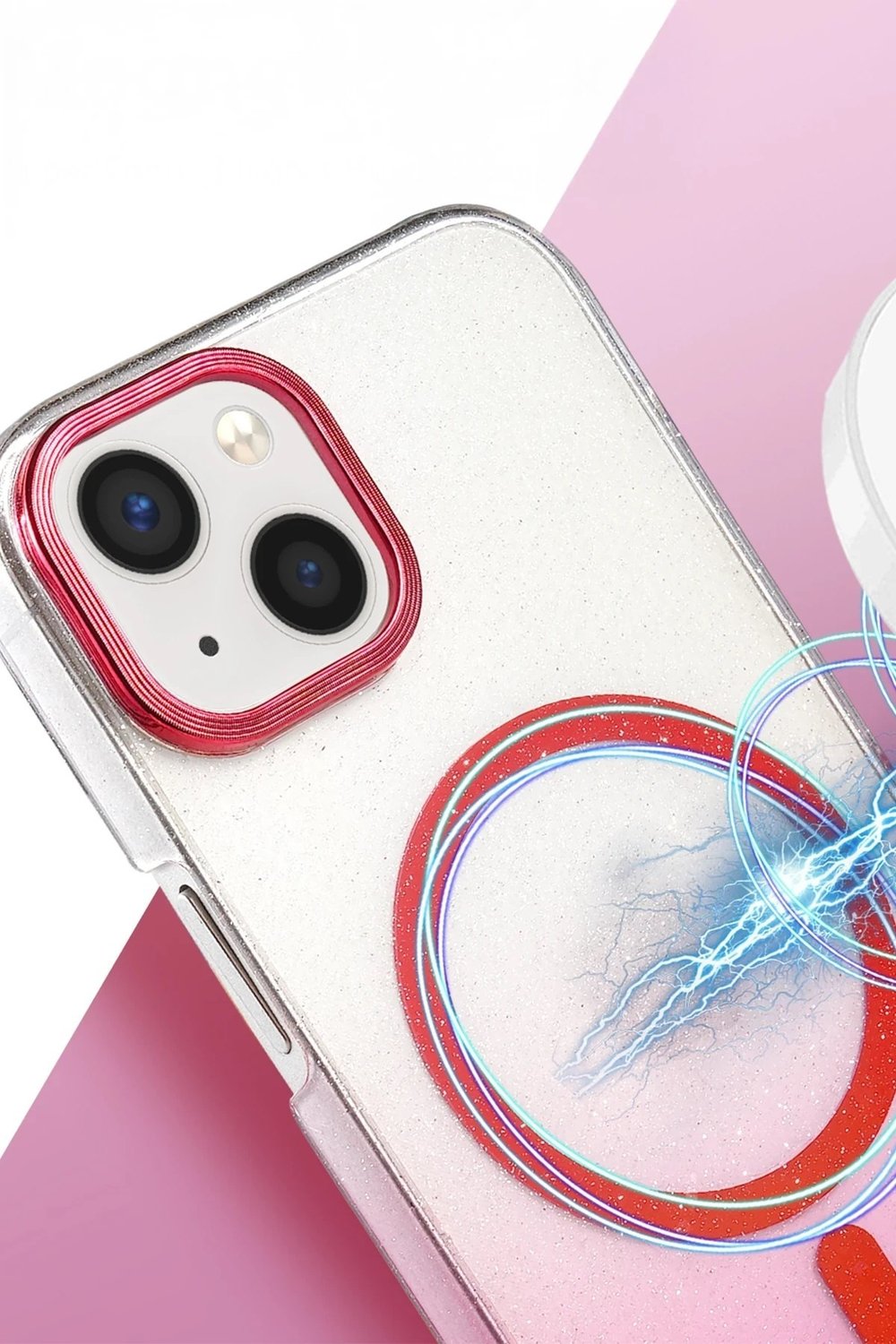 Mey İthalat®   iPhone 15 Plus Glossy Magsafe Kapak - Pembe