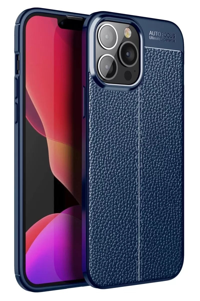 Mey İthalat®   iPhone 15 Pro Max Kılıf Auto Focus Kapak - Lacivert