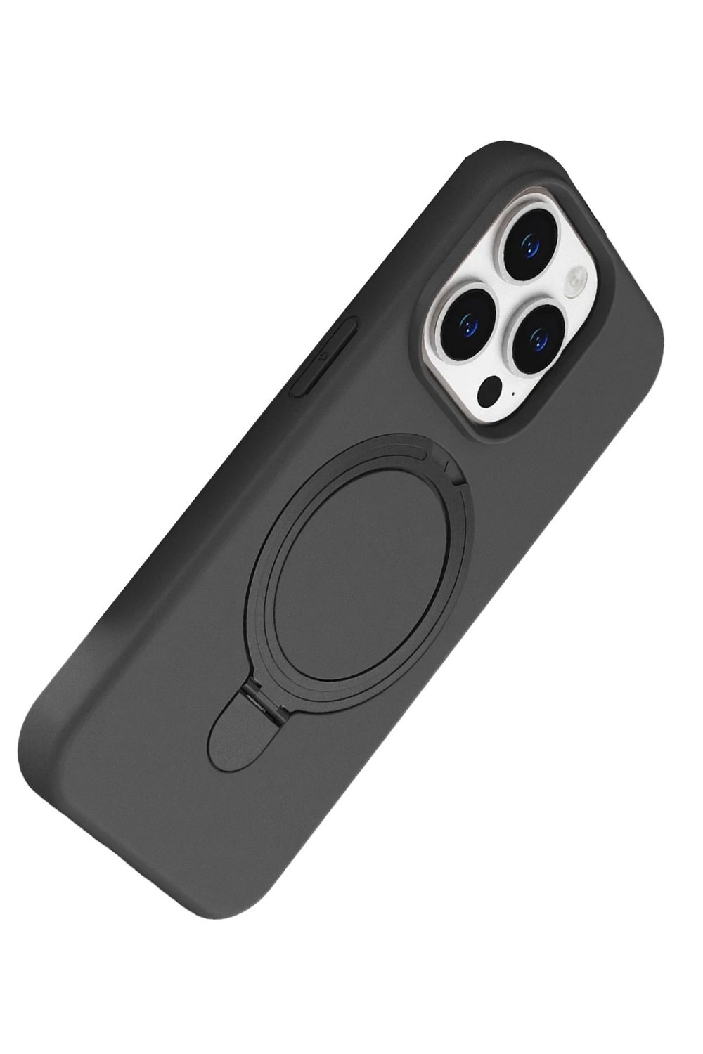 Mey İthalat®   iPhone 15 Pro Max Regal Magsafe Standlı Kapak - Titan Gri