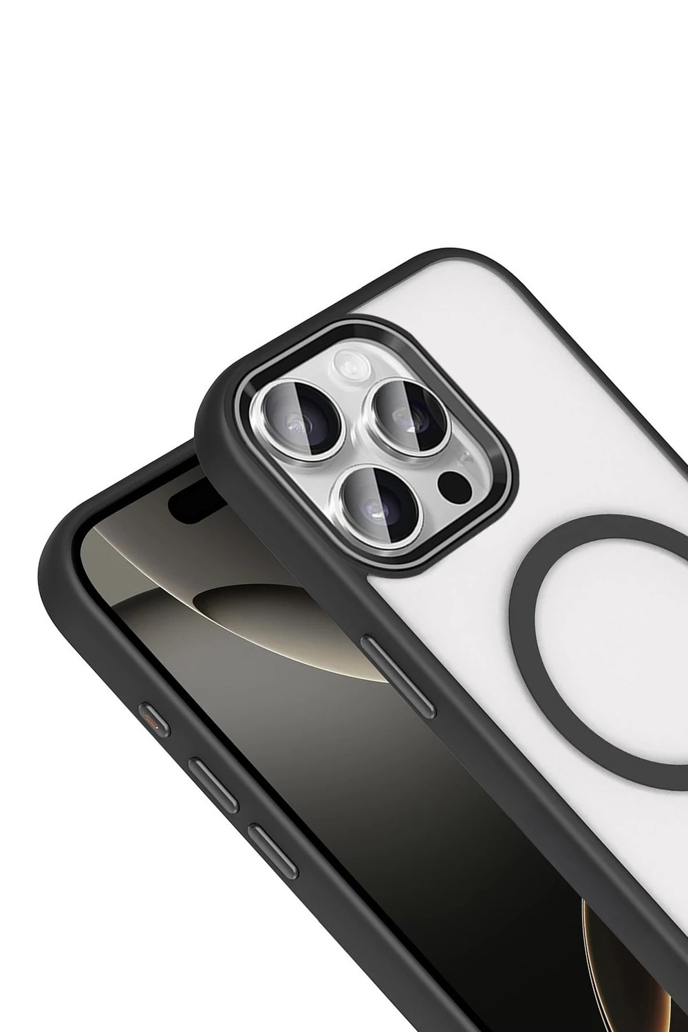 Mey İthalat®   iPhone 15 Pro Max Terea Magsafe Kapak - Siyah