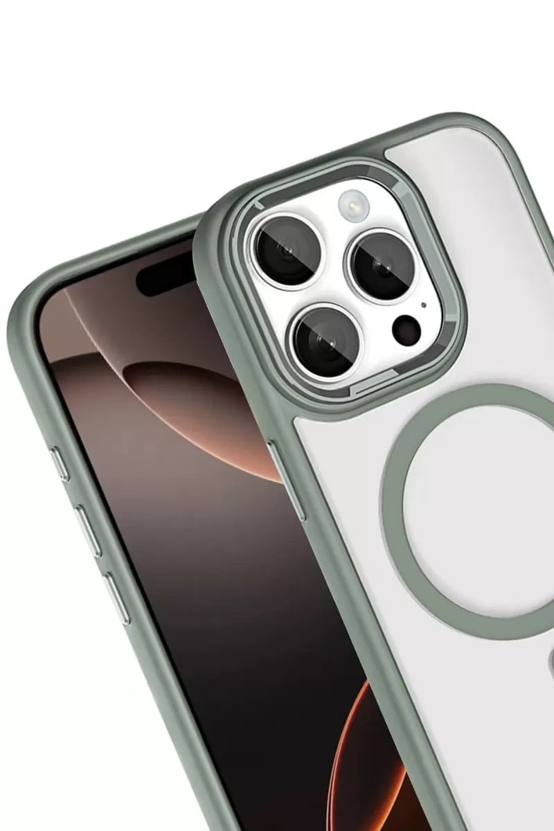 Mey İthalat®   iPhone 15 Pro Max Terea Magsafe Kapak - Titan Gri