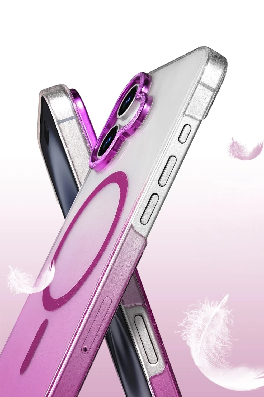 Mey İthalat®   iPhone 16 Glossy Magsafe Kapak - Mor