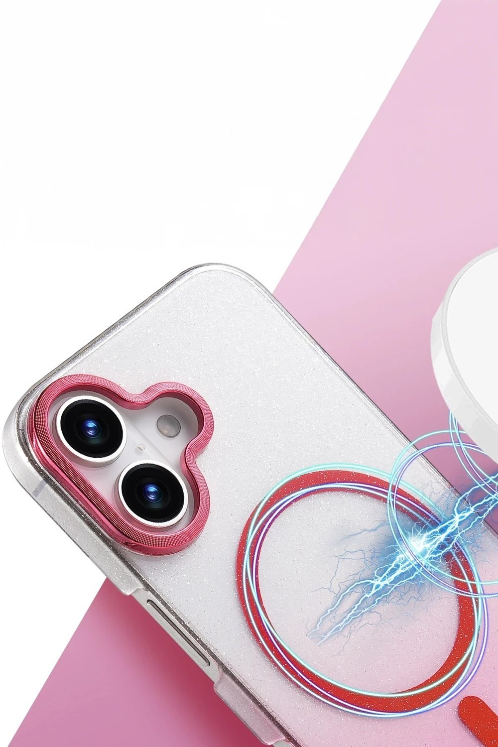 Mey İthalat®   iPhone 16 Glossy Magsafe Kapak - Mor