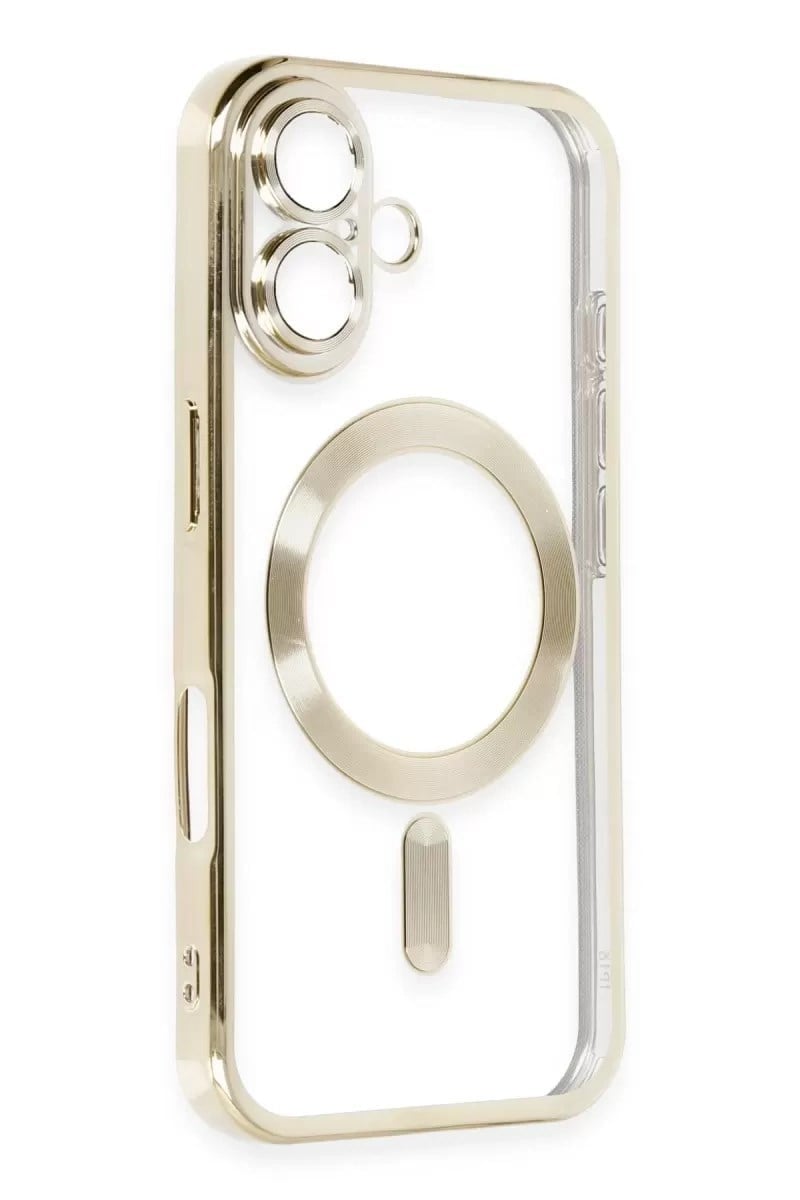 Mey İthalat®   iPhone 16 Kılıf Kross Magneticsafe Kapak - Gold