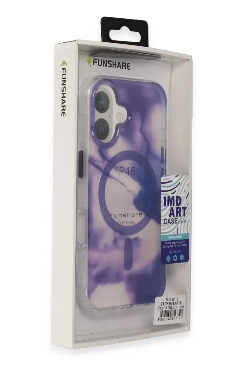 Mey İthalat®   iPhone 16 Phantom Magsafe Kapak - Mavi
