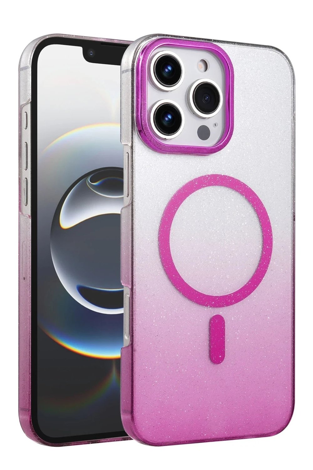 Mey İthalat®   iPhone 16 Pro Glossy Magsafe Kapak - Mor