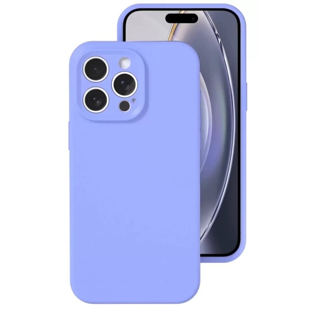 Mey İthalat®   iPhone 16 Pro Kılıf Nano içi Kadife Silikon - Lila