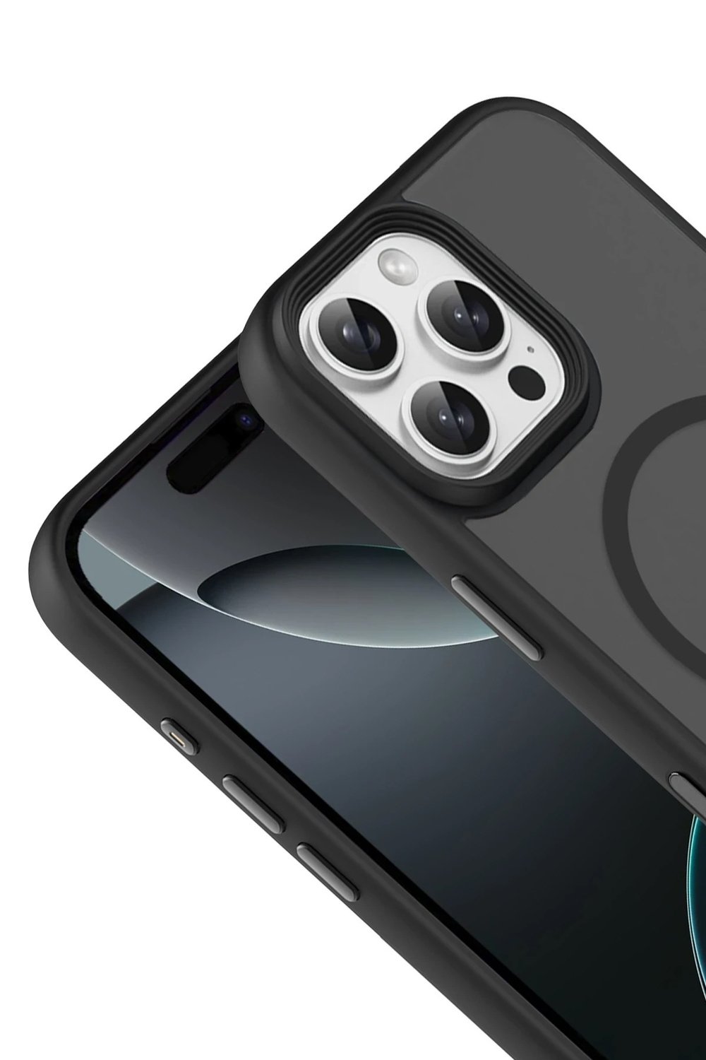 Mey İthalat®   iPhone 16 Pro Max Megane Magsafe Kapak - Siyah