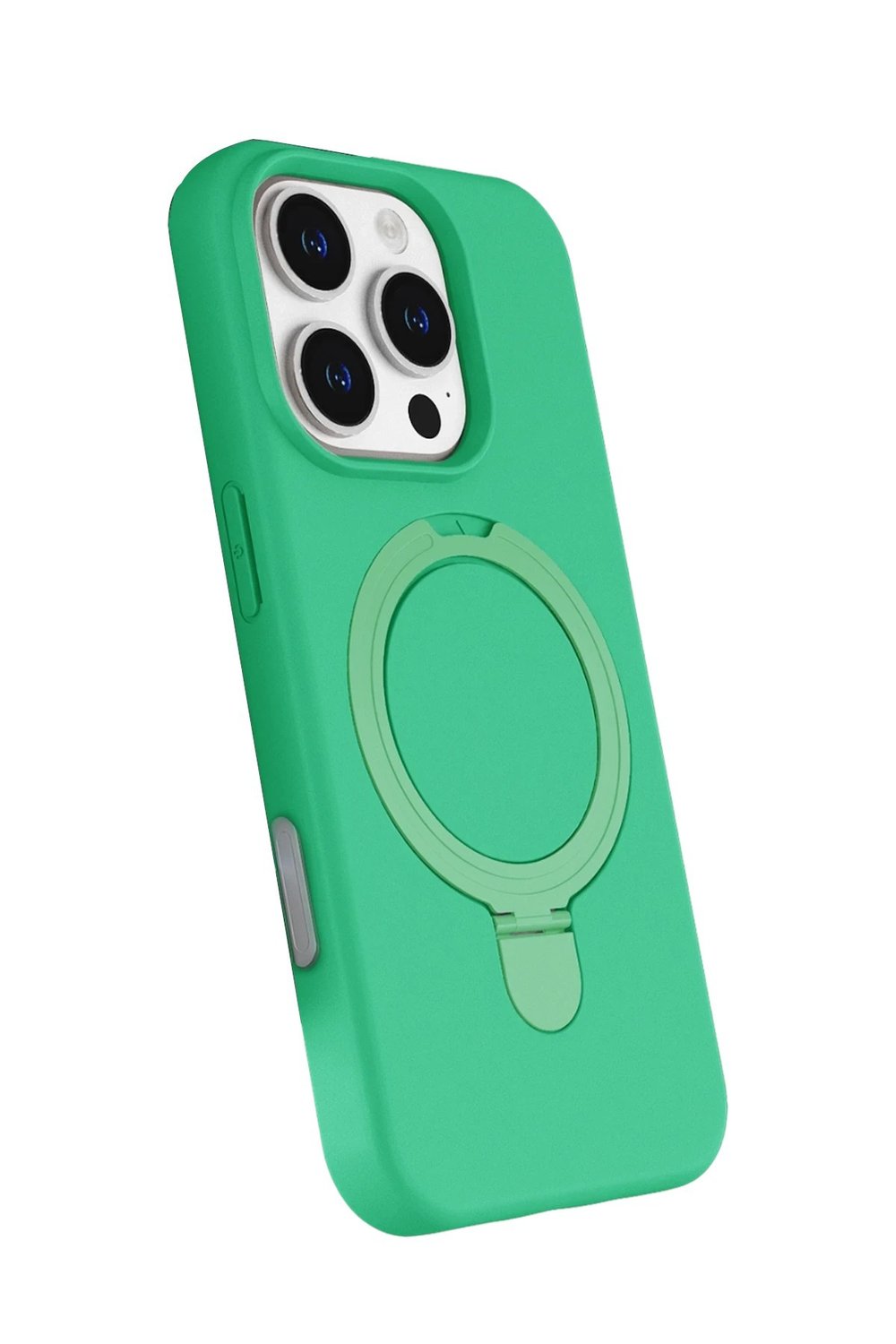 Mey İthalat®   iPhone 16 Pro Max Regal Magsafe Standlı Kapak - Yeşil