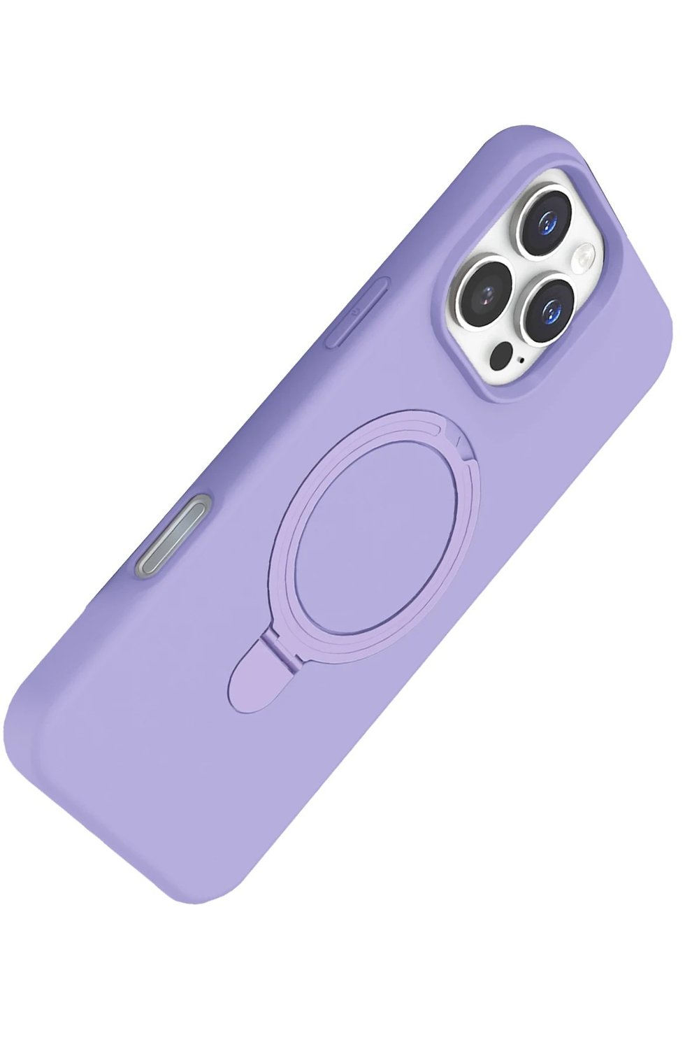 Mey İthalat®   iPhone 16 Pro Regal Magsafe Standlı Kapak - Lila