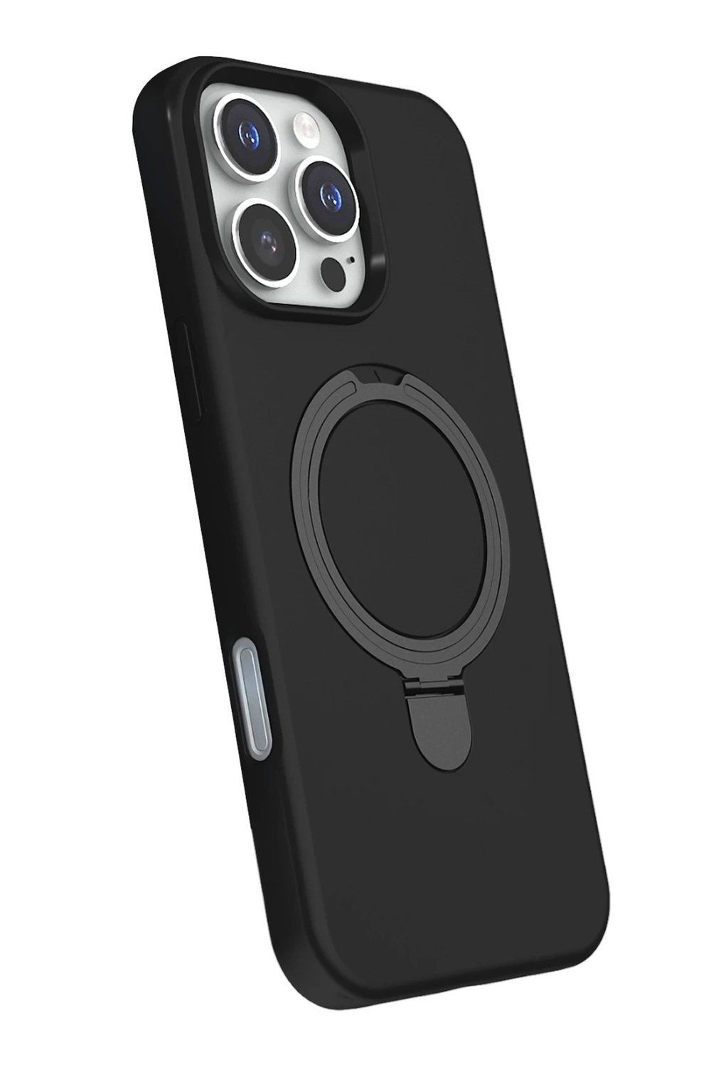 Mey İthalat®   iPhone 16 Pro Regal Magsafe Standlı Kapak - Siyah