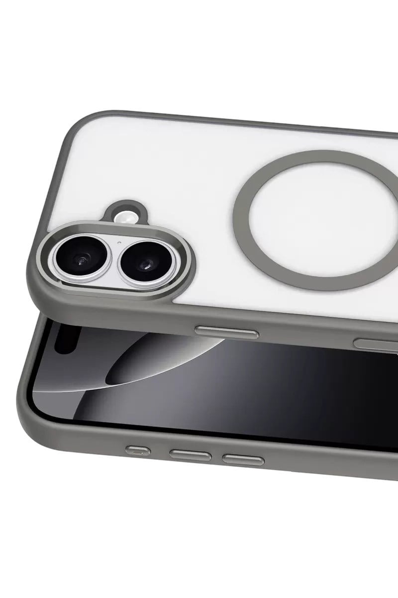 Mey İthalat®   iPhone 16 Terea Magsafe Kapak - Gri