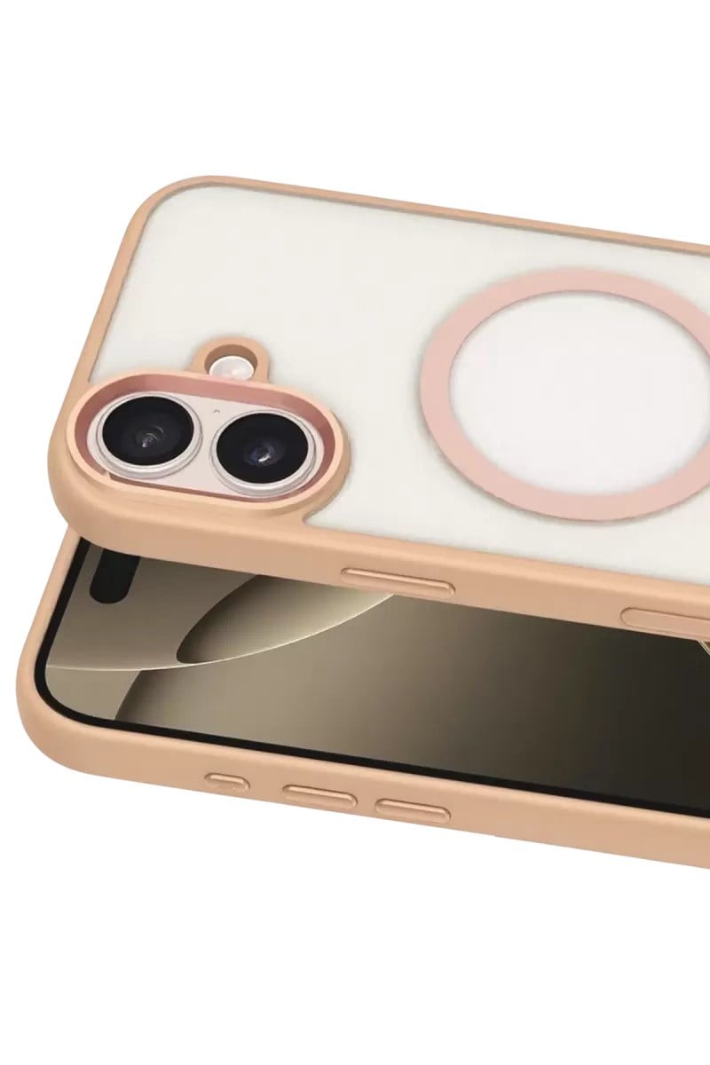 Mey İthalat®   iPhone 16 Terea Magsafe Kapak - Pembe