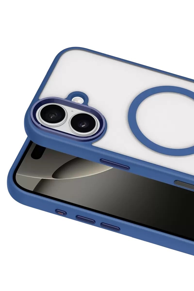 Mey İthalat®   iPhone 16 Terea Magsafe Kapak - Lacivert