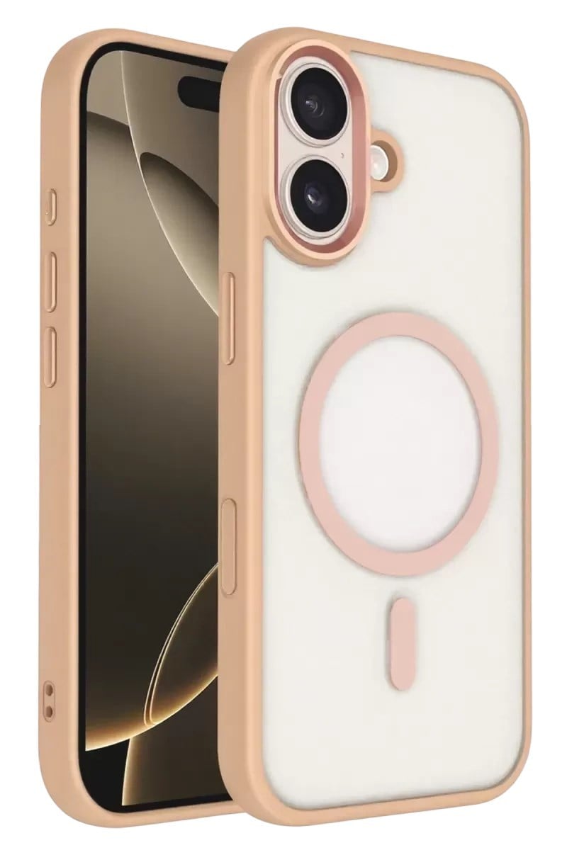 Mey İthalat®   iPhone 16 Terea Magsafe Kapak - Pembe