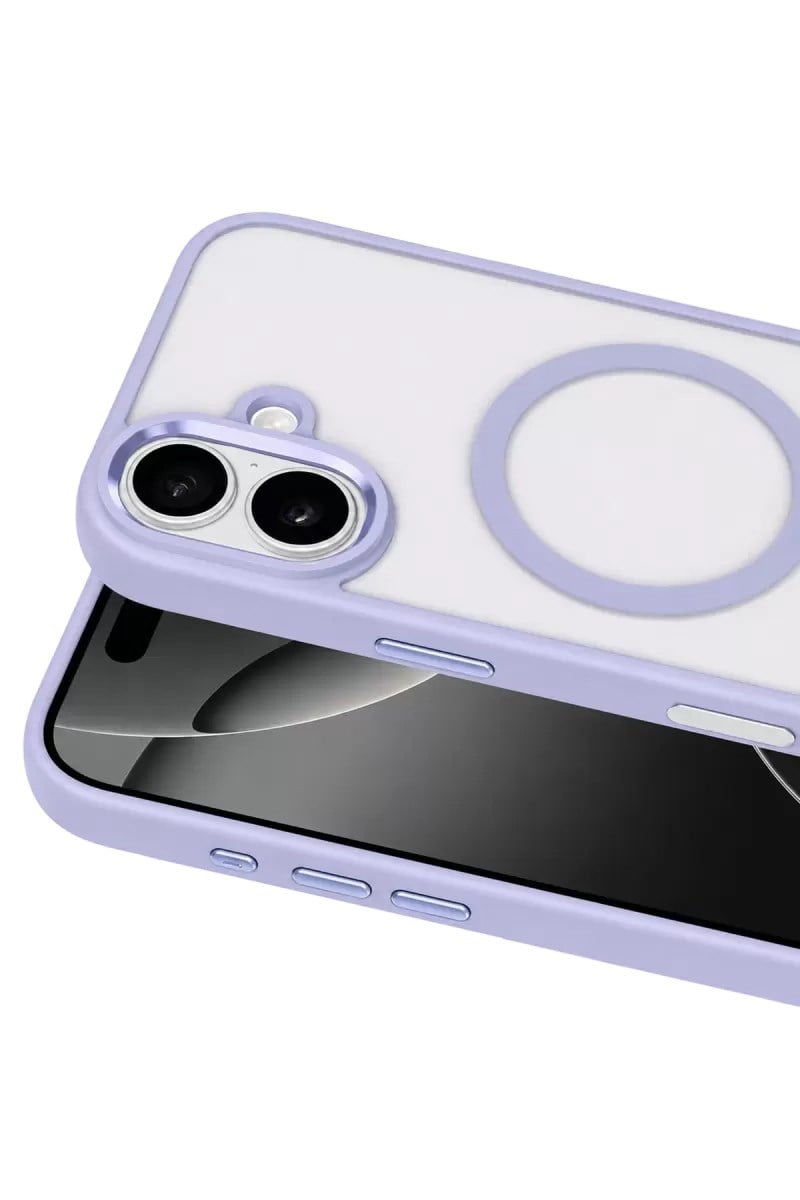 Mey İthalat®   iPhone 16 Terea Magsafe Kapak - Mor