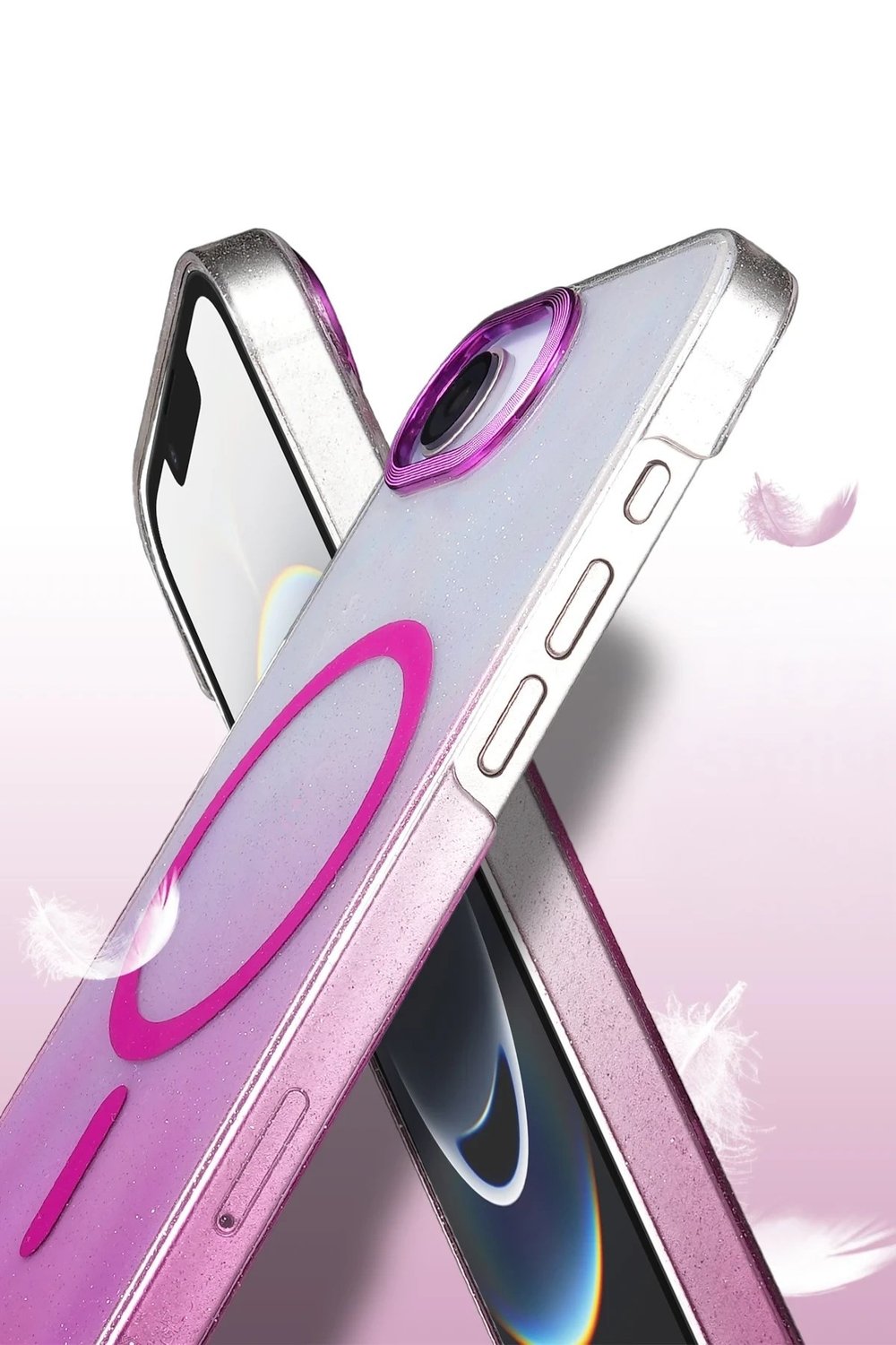 Mey İthalat®   iPhone 16E Glossy Magsafe Kapak - Siyah