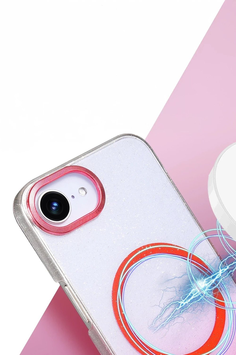 Mey İthalat®   iPhone 16E Glossy Magsafe Kapak - Mavi