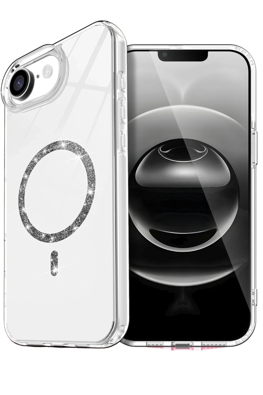 Mey İthalat®   iPhone 16E Live Diamond Magsafe Kapak - Şeffaf