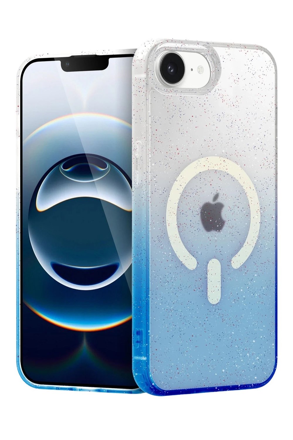 Mey İthalat®   iPhone 16E Pummel Shiny Magsafe Kapak - Mavi
