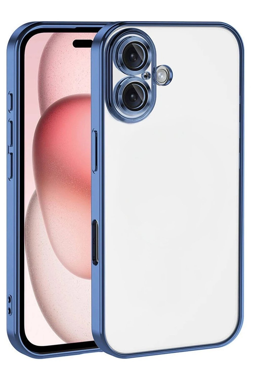 Mey İthalat®   iPhone 17  Lensli Silikon - Açık Mavi