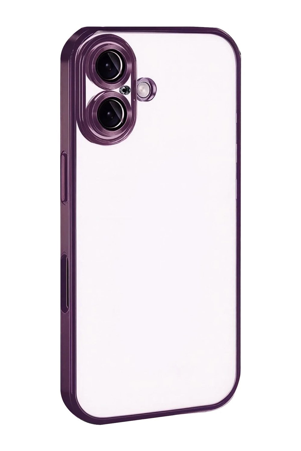 Mey İthalat®   iPhone 17  Lensli Silikon - Açık Mor