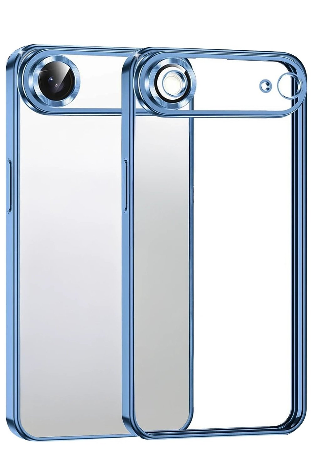 Mey İthalat®   iPhone 17 Air  Lensli Silikon - Açık Mavi