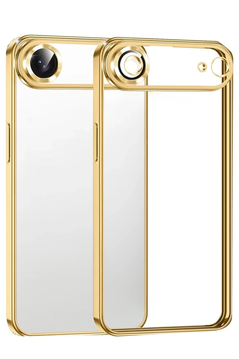 Mey İthalat®   iPhone 17 Air  Lensli Silikon - Gold
