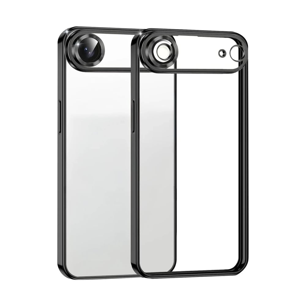 Mey İthalat®   iPhone 17 Air  Lensli Silikon - Siyah
