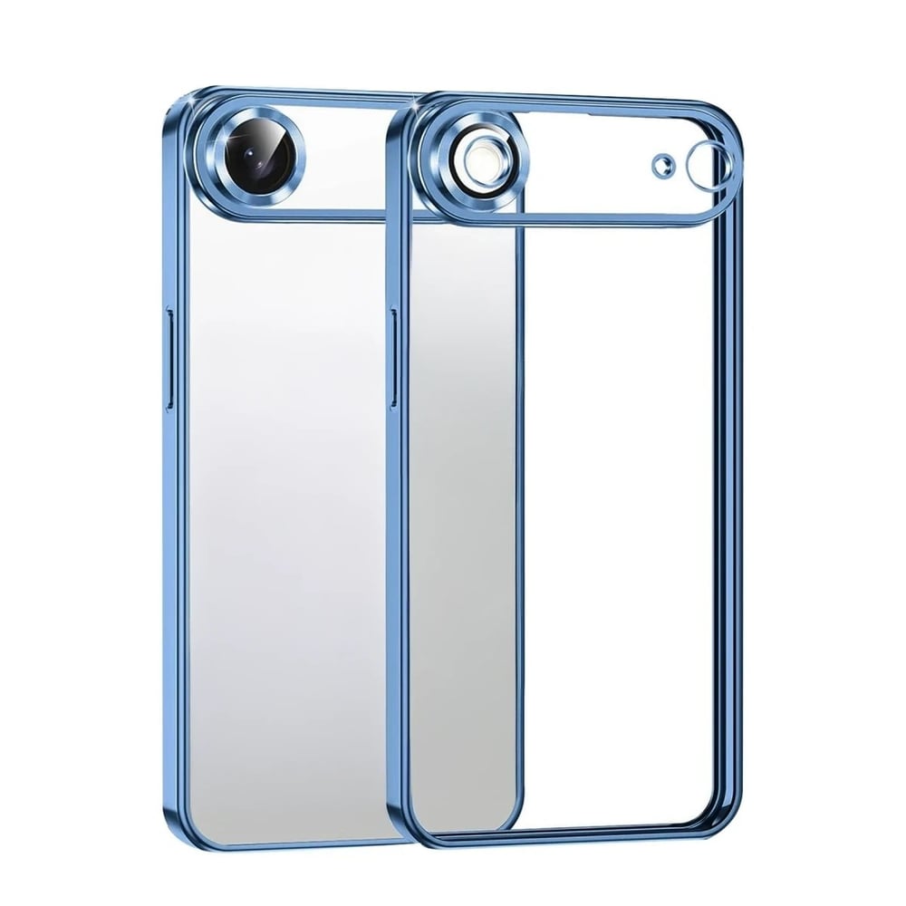Mey İthalat®   iPhone 17 Air  Lensli Silikon - Açık Mavi