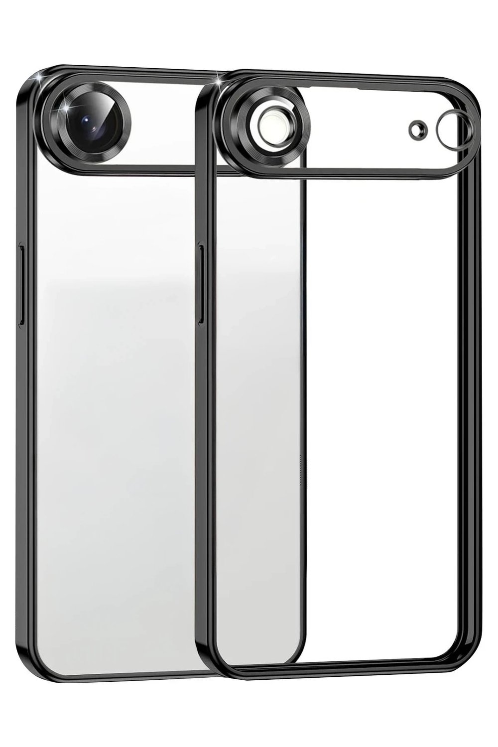 Mey İthalat®   iPhone 17 Air  Lensli Silikon - Siyah
