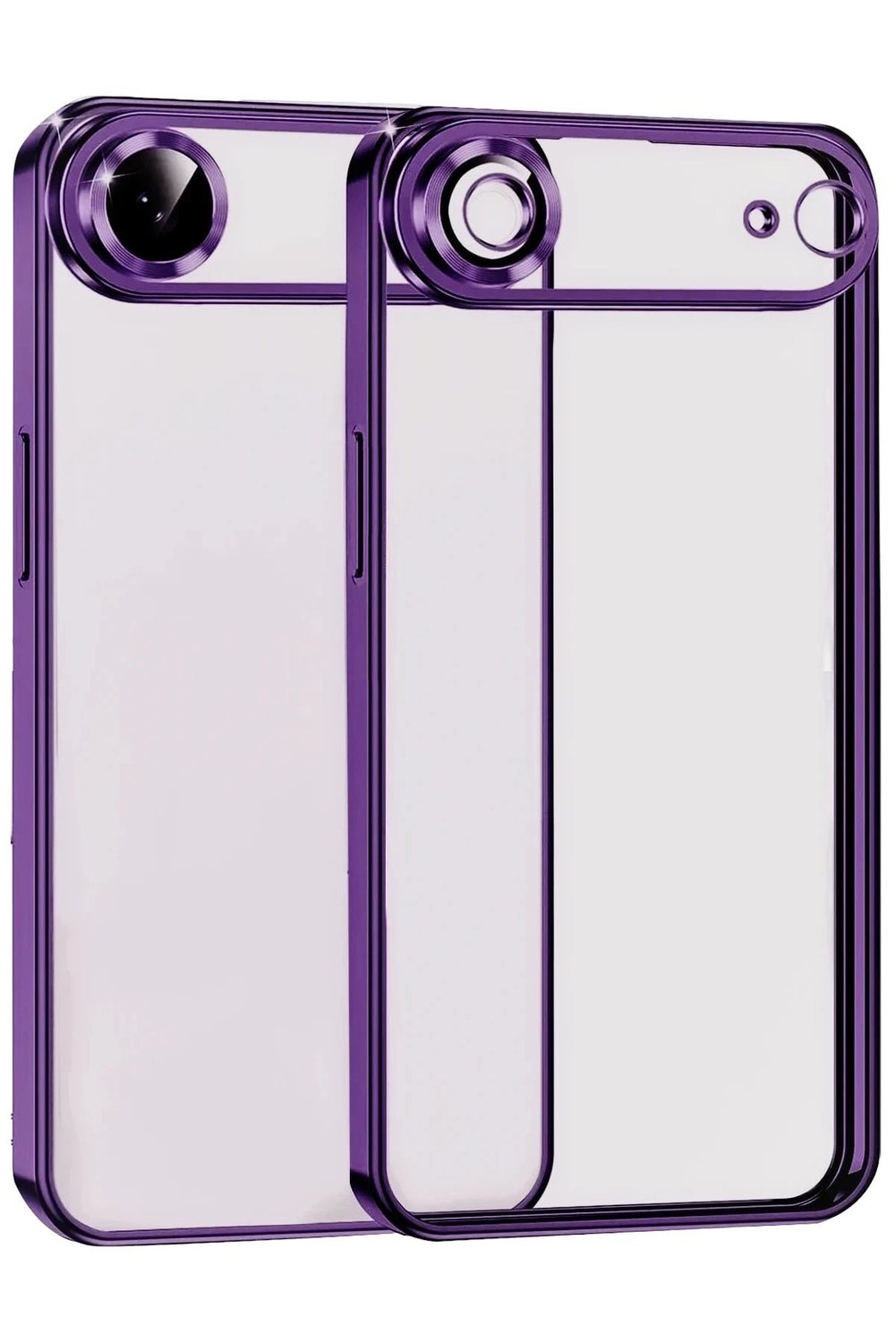 Mey İthalat®   iPhone 17 Air  Lensli Silikon - Açık Mor