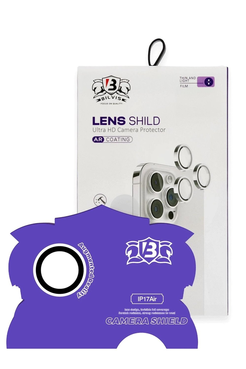 Mey İthalat®   iPhone 17 Air Bilvis Titan Kamera Lens - Gümüş