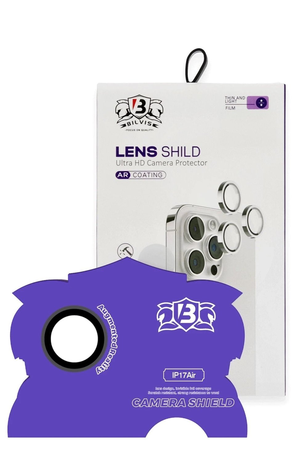 Mey İthalat®   iPhone 17 Air Bilvis Titan Kamera Lens - Siyah